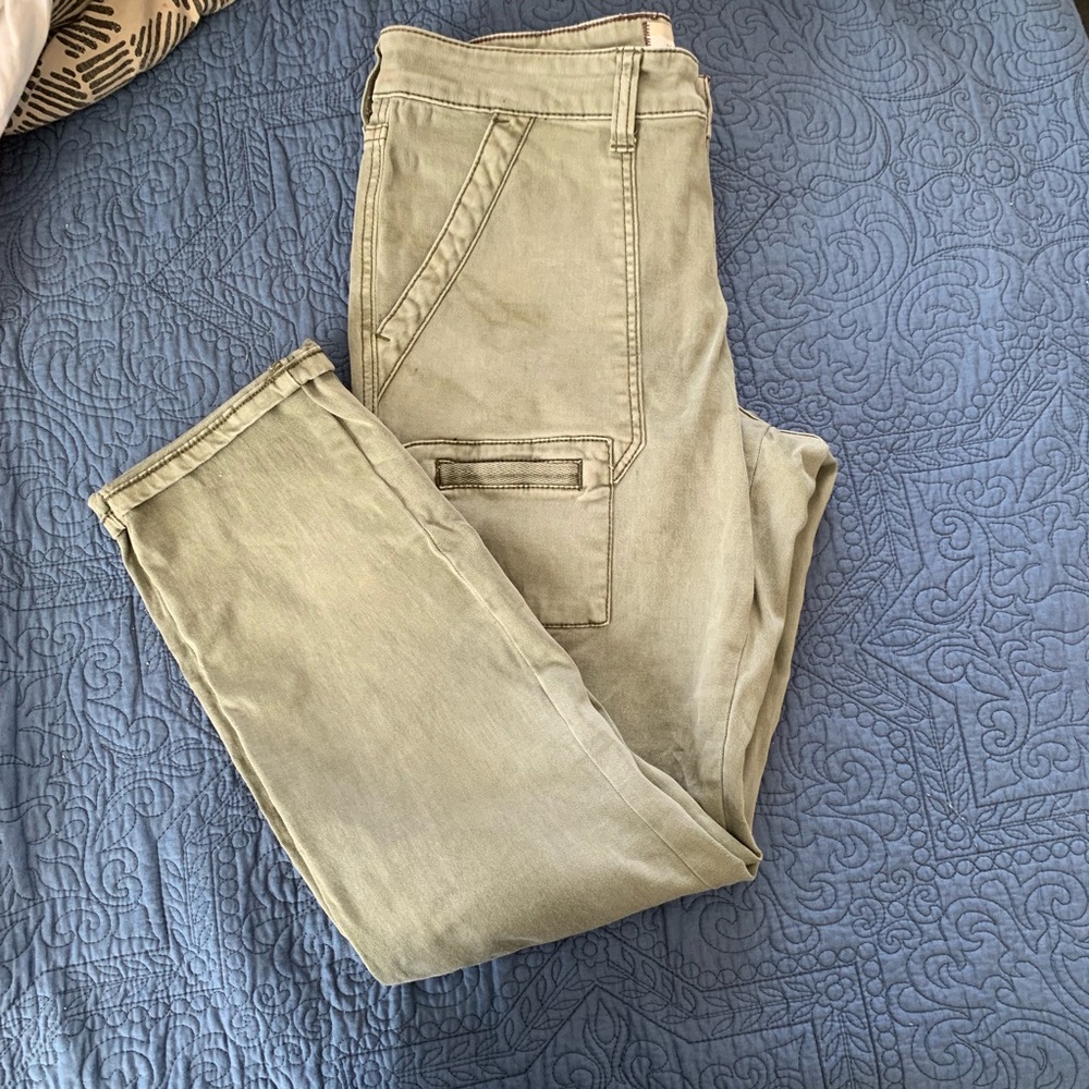 Anthropologie! Super soft army green pants!